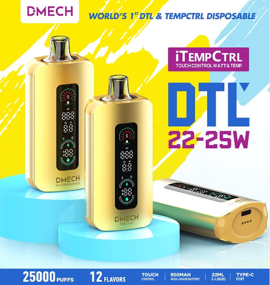 Vapmod Demch25000 DTL & iTempCTRL Disposable Vape 25000 Puffs | QD124