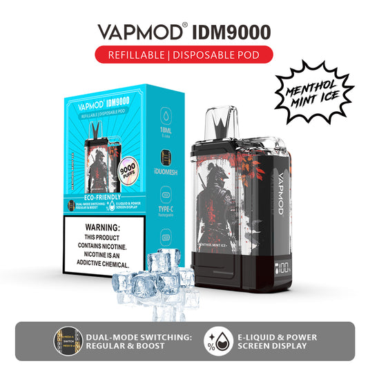 Vapmod Idm9000 Refillable Disposable Pod 9000 Puffs|QD112