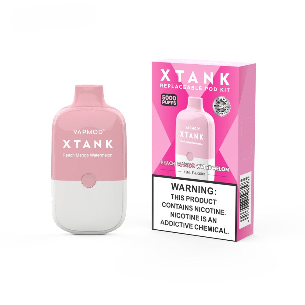 pink vape tank Vapmod X-Tank Replaceable Disposable Pod 5000 Puffs