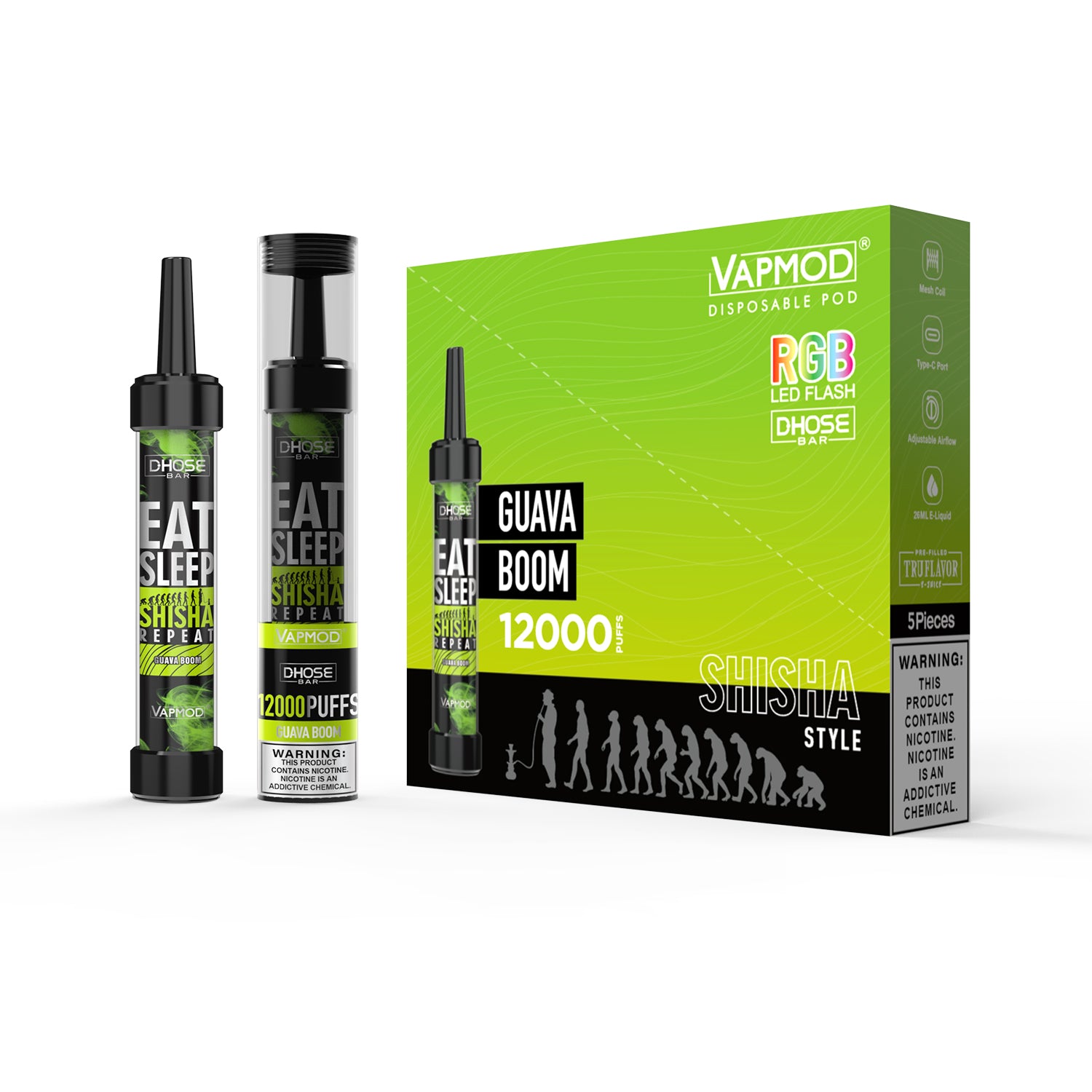 Vapmod Dhose Bar Disposable Vape 12000 Puffs|QD71 – d2dvape