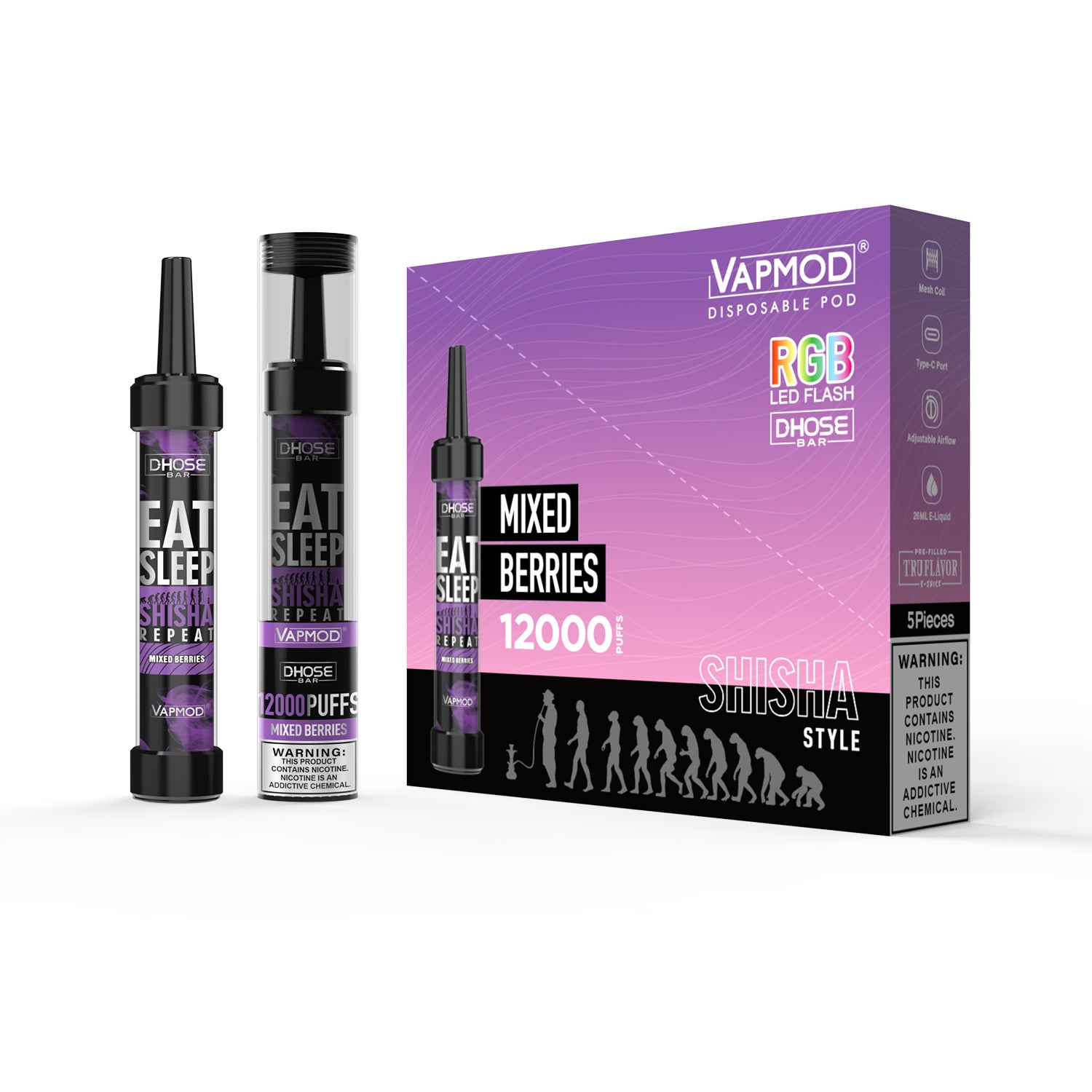 dhose bar vape Vapmod Dhose Bar Disposable Vape 12000 Puffs|QD71 – d2dvape