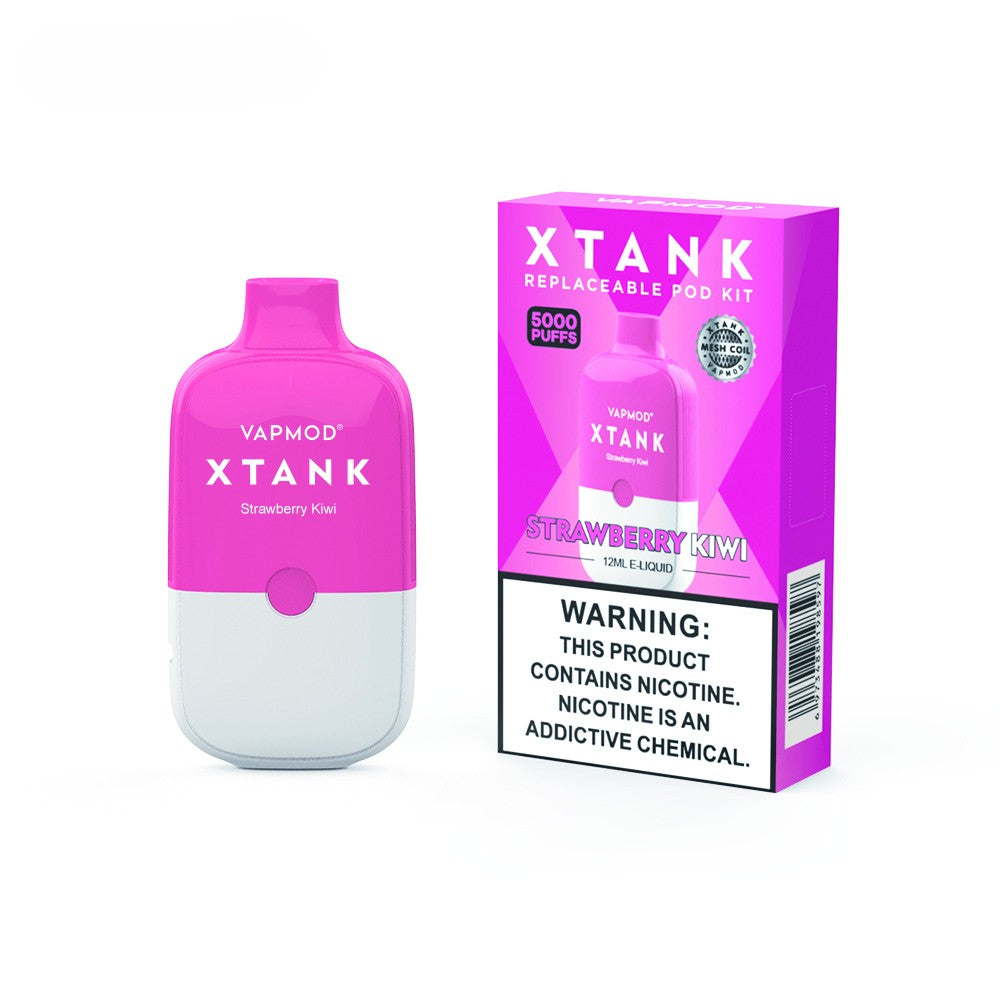 pink vape tank Vapmod X-Tank Replaceable Disposable Pod 5000 Puffs